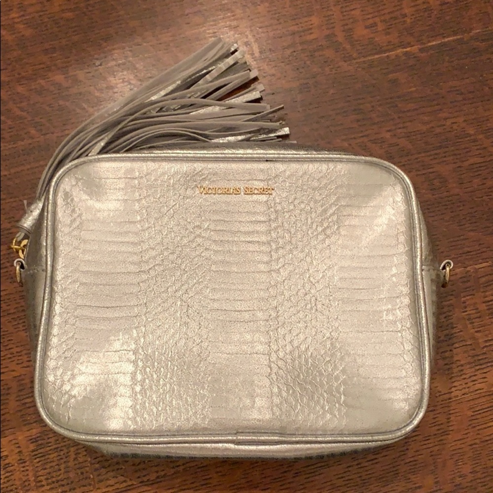 Victoria’s Secret Silver Snakeskin print bag